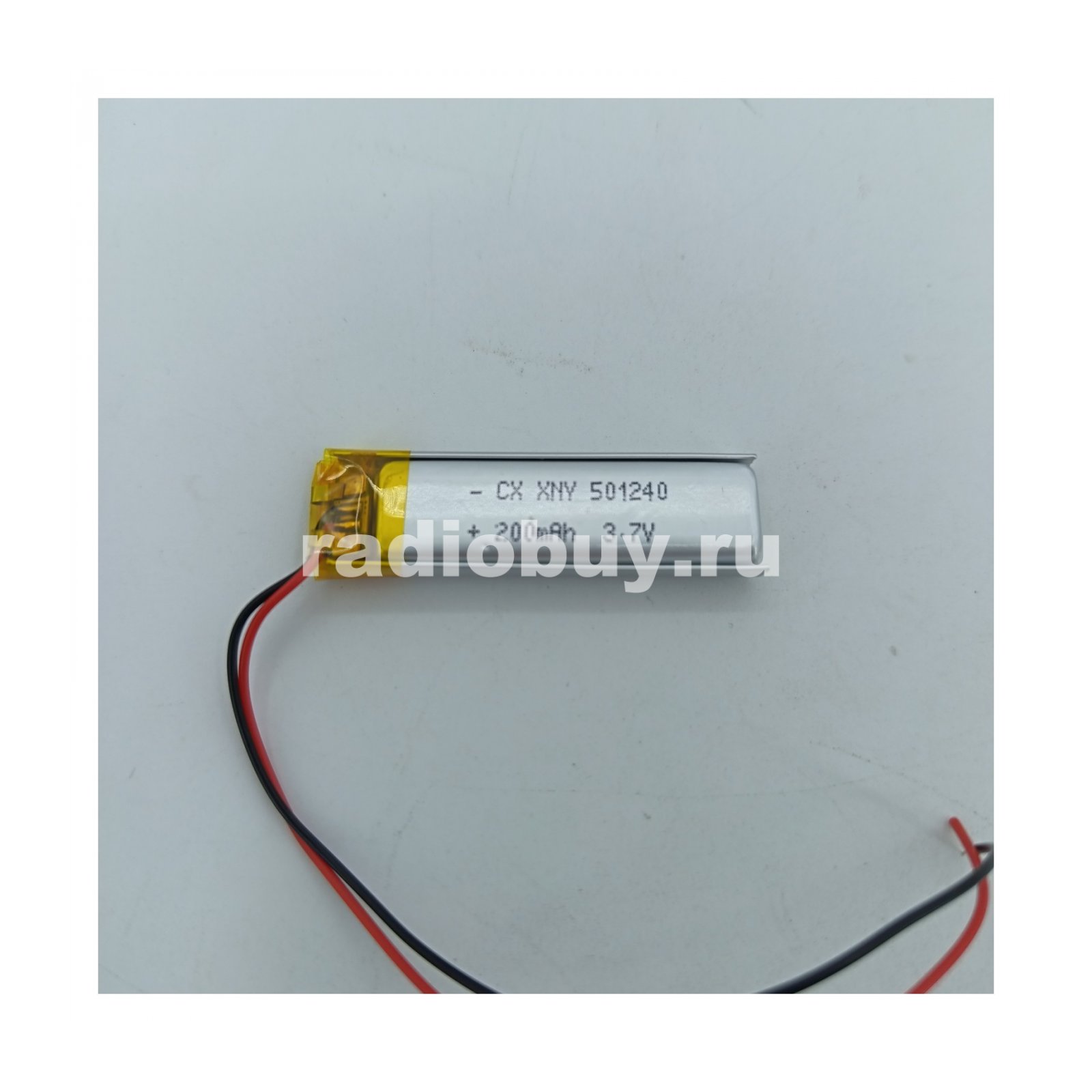 Аккумулятор 501240, 3,7V, 200mAh, Li-pol