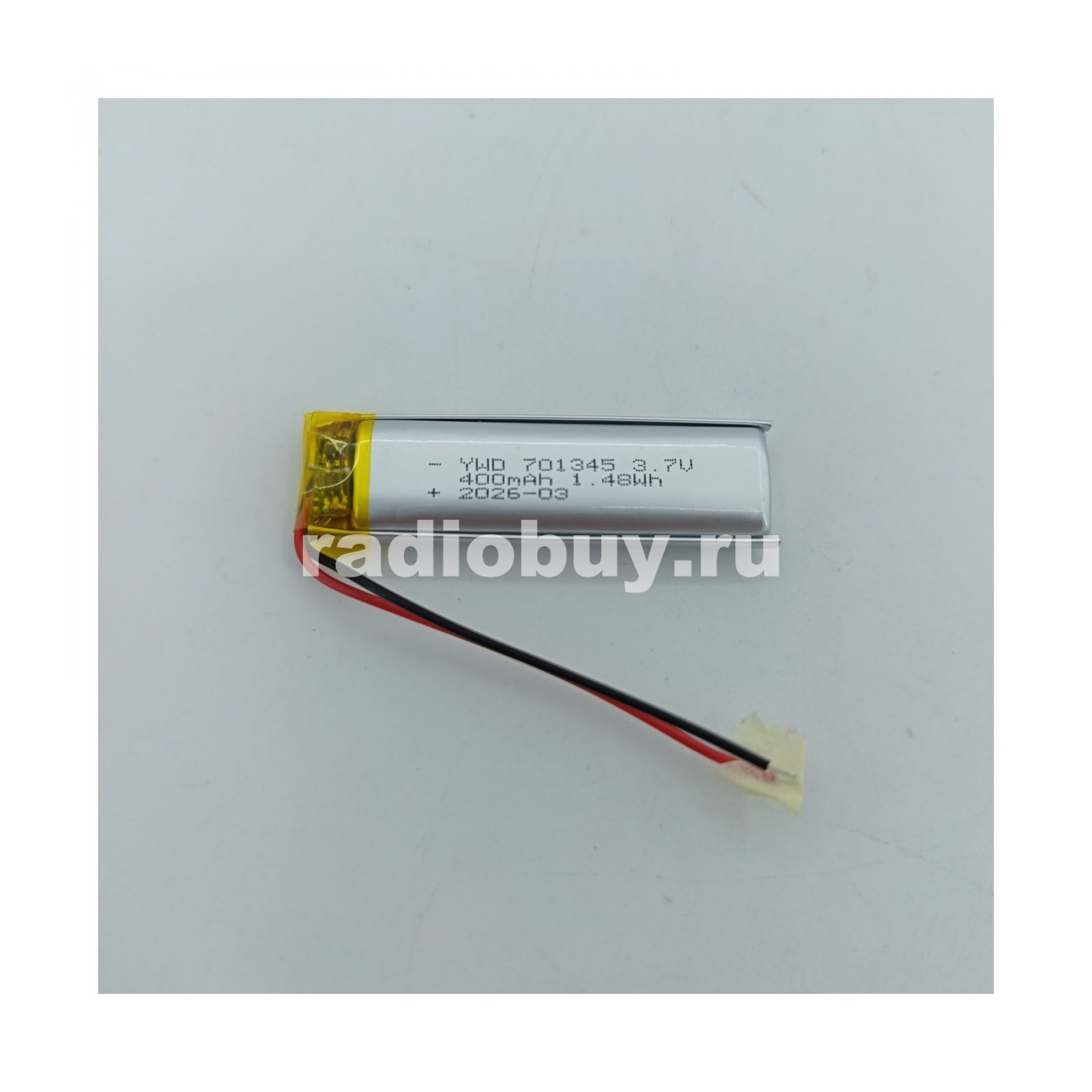 Аккумулятор 701345, 3,7V, 400mAh, Li-pol