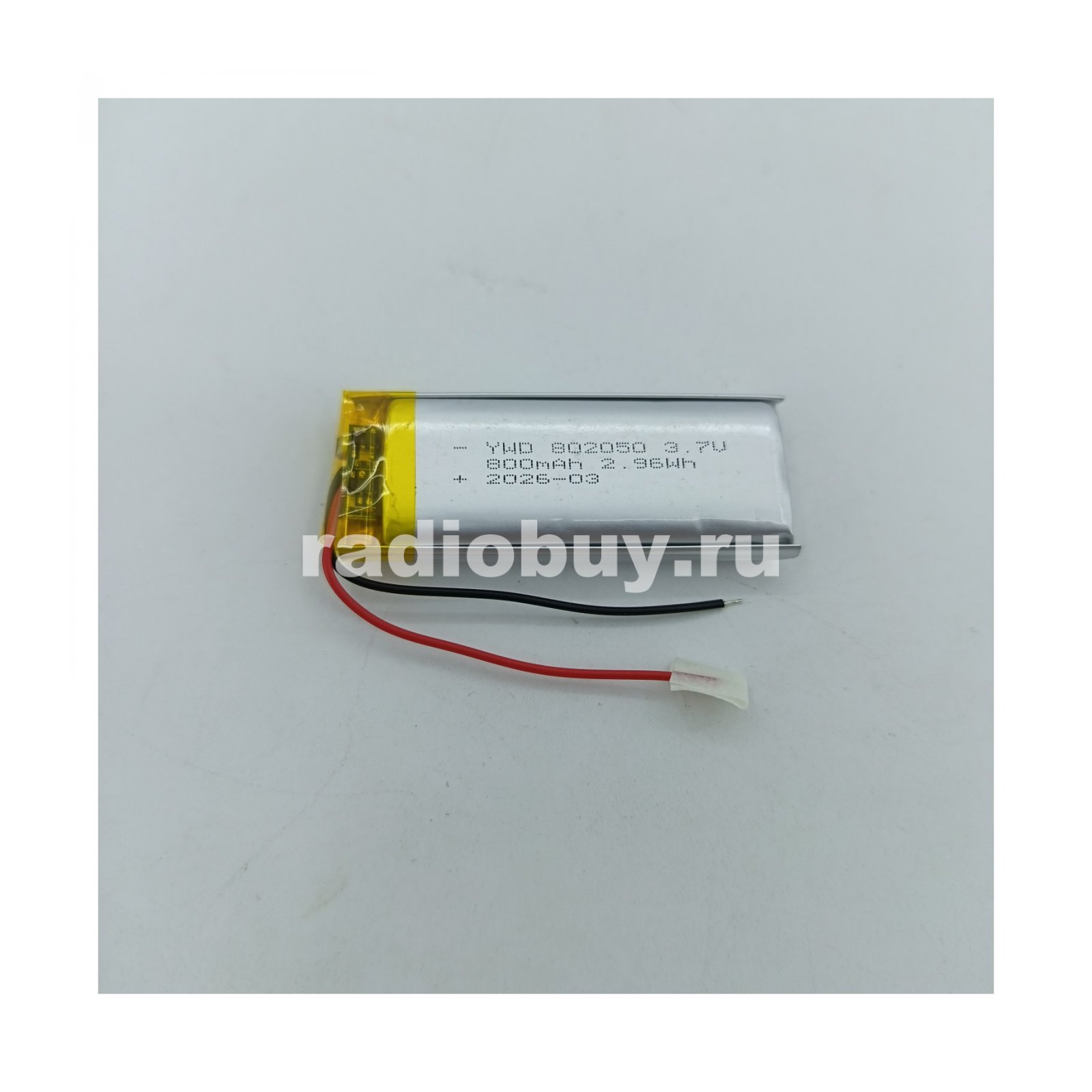 Аккумулятор 802050, 3,7V,800mAh, Li-pol