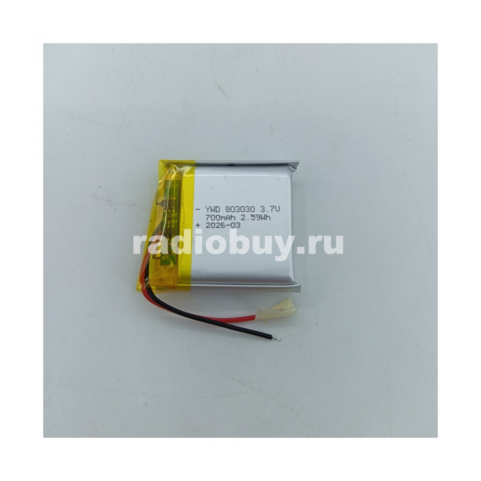 Аккумулятор 803030, 3,7V,700mAh, Li-pol