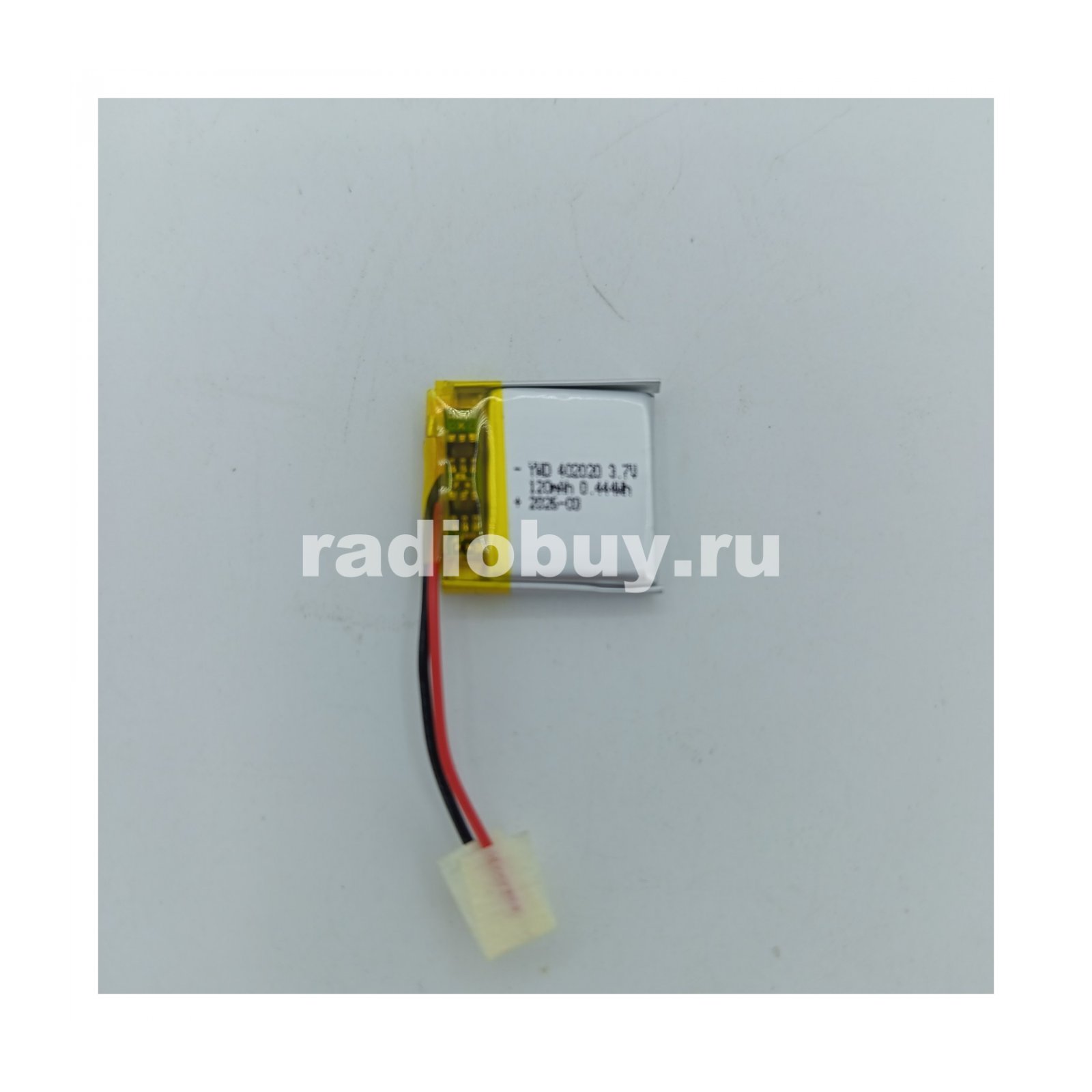Аккумулятор 402020, 3,7V,120mAh, Li-pol