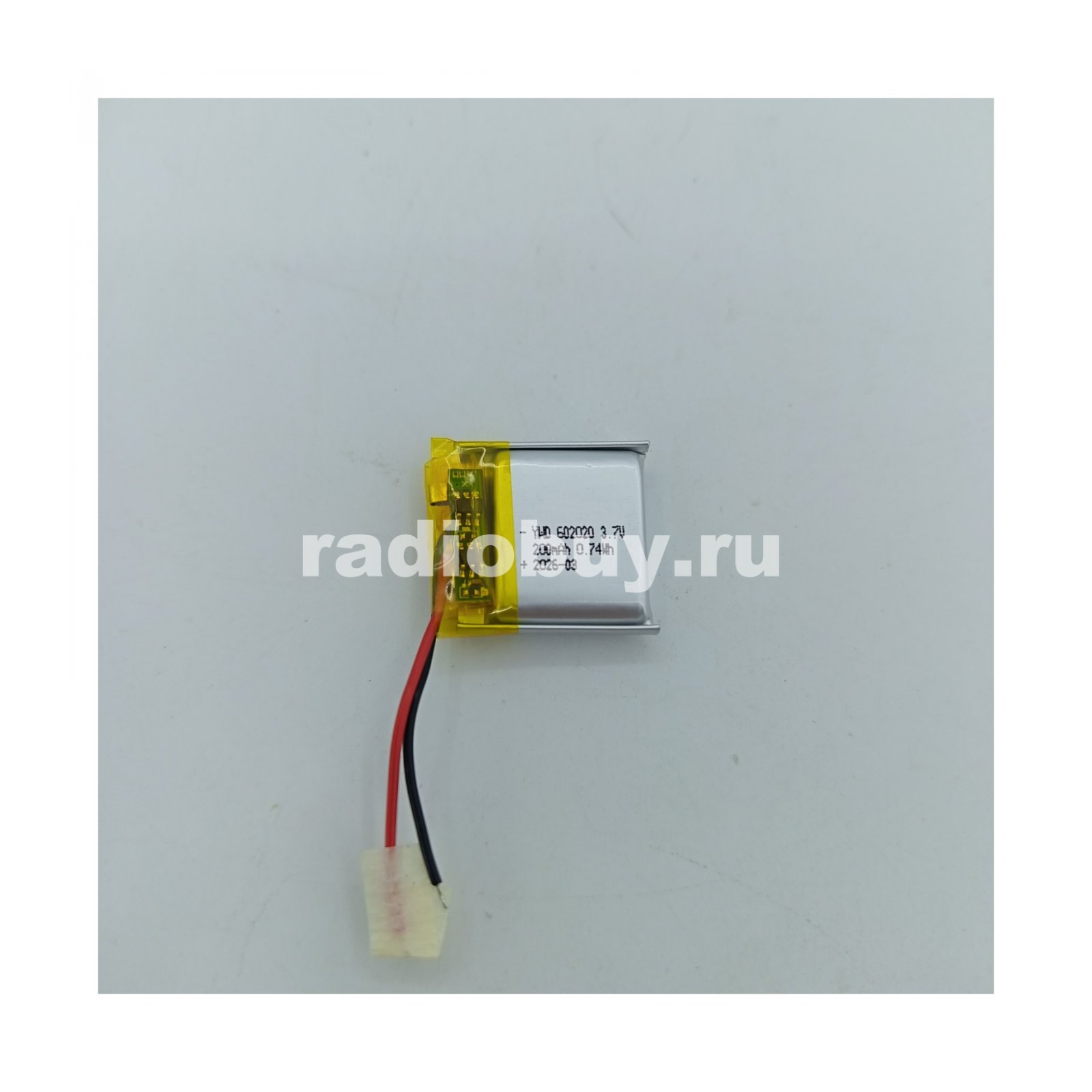 Аккумулятор 602020, 3,7V,200mAh, Li-pol