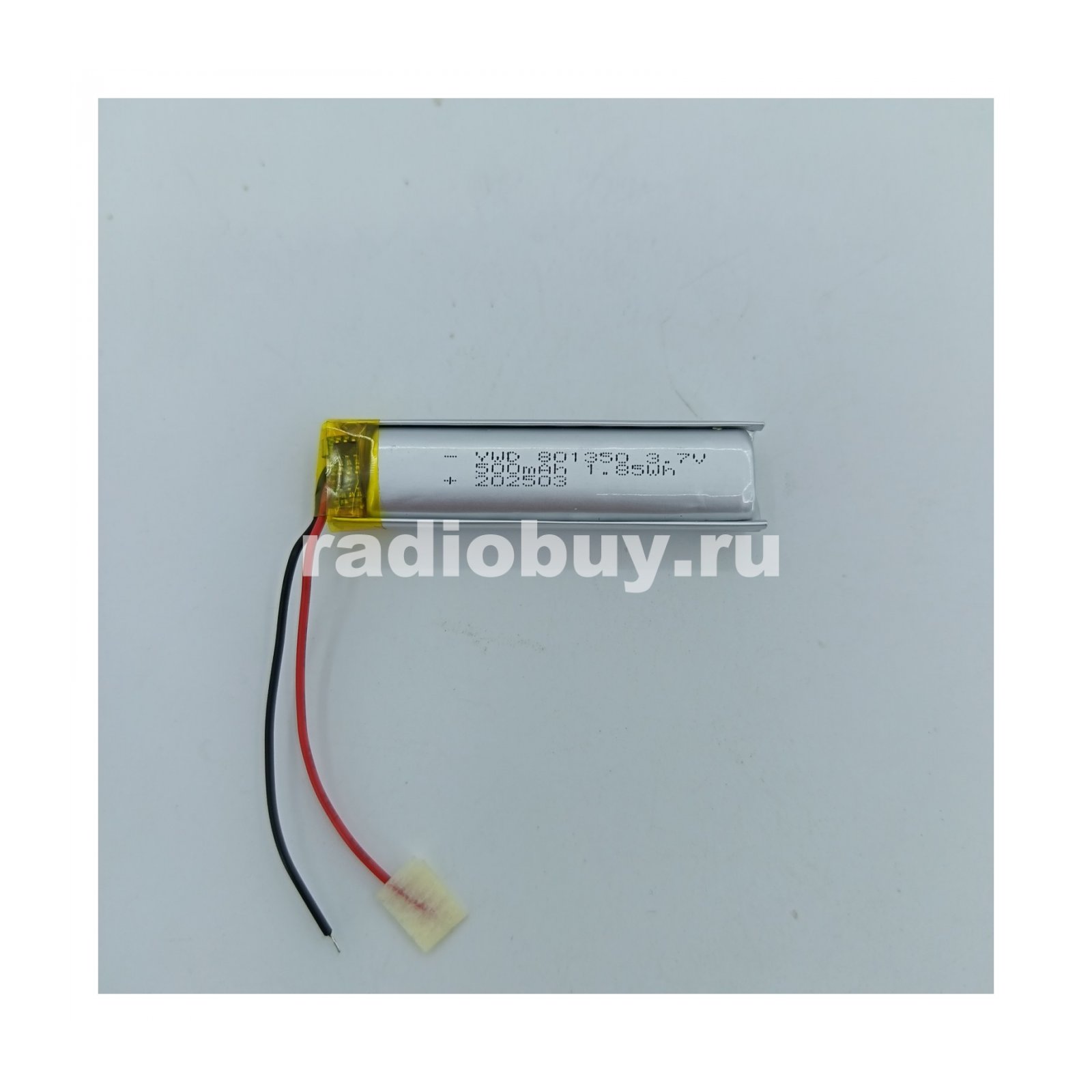 Аккумулятор 801350, 3,7V,500mAh, Li-pol