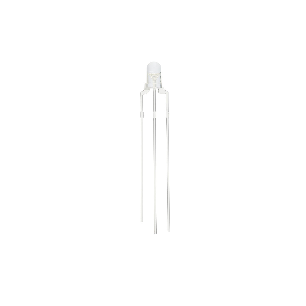 Светодиод 3мм, красный/зеленый 3pin, общий анод