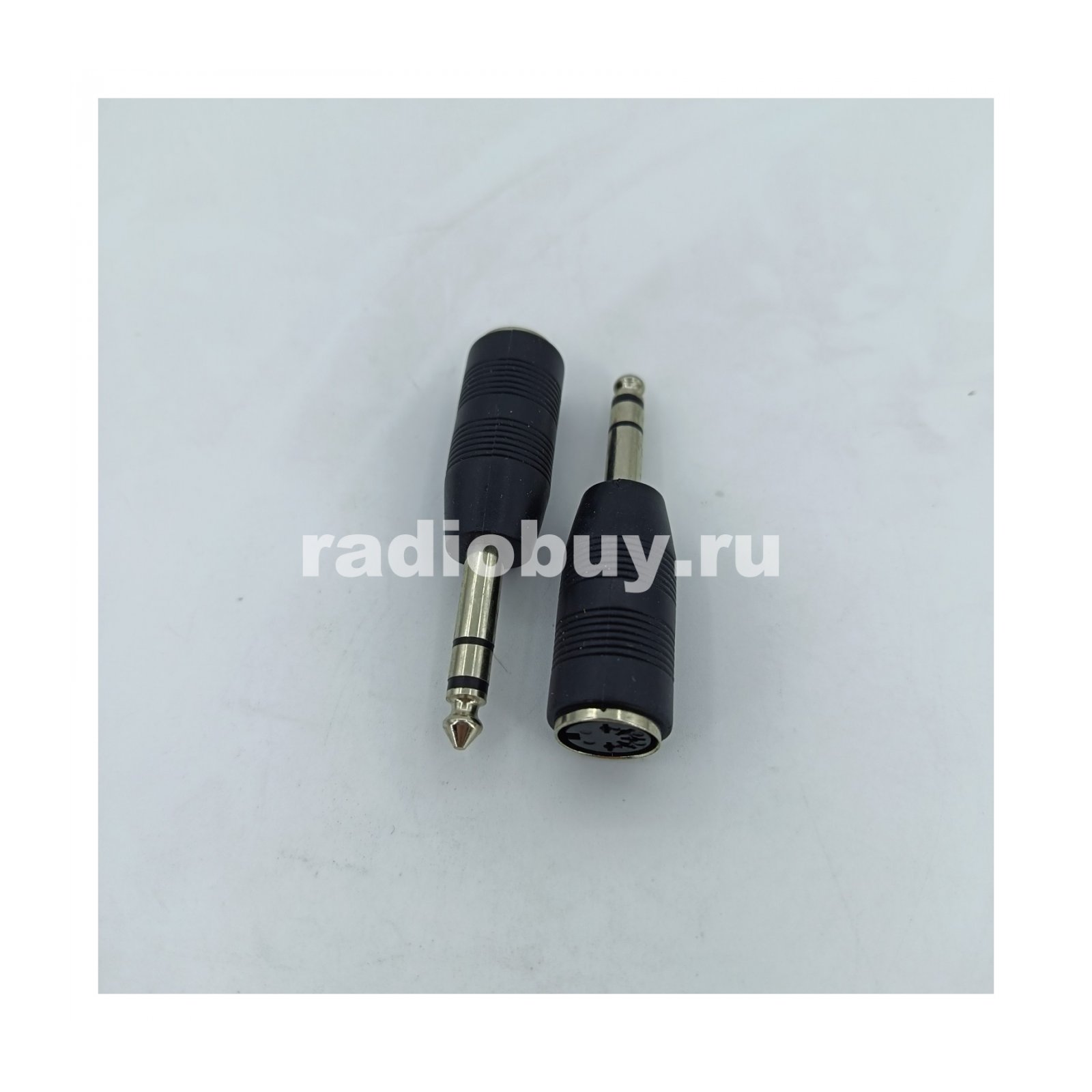 Переходник штекер 6.3 стерео - гнездо СГ5 (5DIN)
