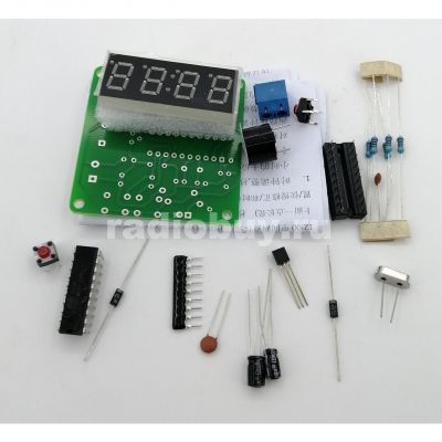 LED модуль часов 53x40мм, комплект деталей с платой