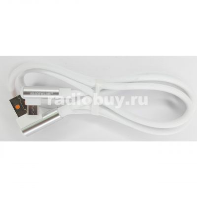 Дата-кабель SHANGJIE SJ-CB-005, USB - micro USB, белый, 1м, угловой