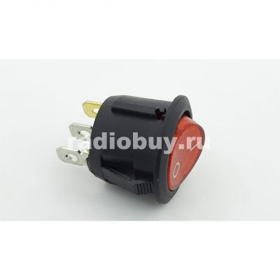 Переключатель IRS-101-8C, красный, с подсветкой (on-off)