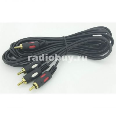 Кабель 2RCA-2RCA gold - 3м