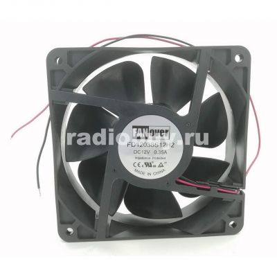 Вентилятор 12038S12H2, 12V, 120х120х38мм