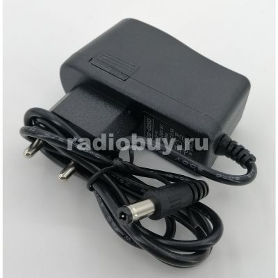 Блок питания стабилизированный импульсный 9V, 500mA (шт 5,5х2,5мм)