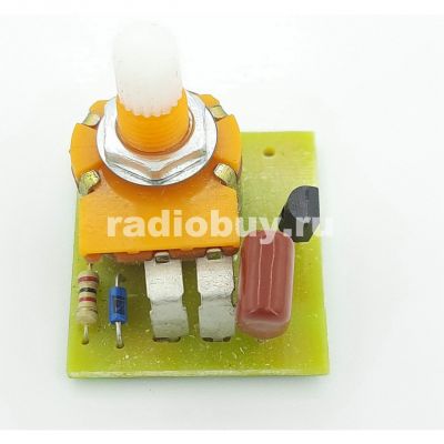 Резистор переменный 3pin, 500кОм, пластиковая ручка с платой, для торшера