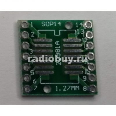 Переходник SOIC14/SSOP14 SMD на DIP-14