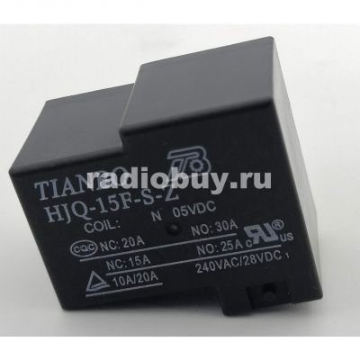 Реле HJQ-15F-S-Z/HLS-T90, DC 5V, Tianbo