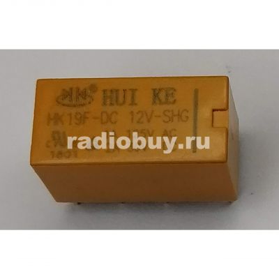Реле HK 19F-DC, 12V-SHG, 8pin, 21x9,9x12,2