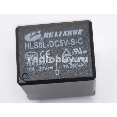 Реле HLS-T73(8L) (DC 5V-15A-1C), 19x15,5x15, 5pin