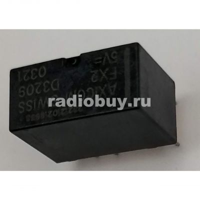 Реле сигнальное D3209 Axicom 5V, 27mА (2 пары по 2А) 15х7.3х11мм