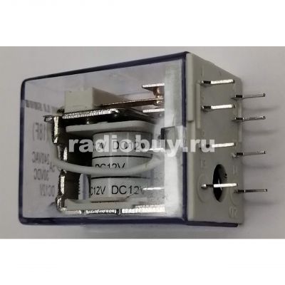Реле HLS-4453(18F)-2 (DC12V-5A-2C), 27,7x21,5x35, контакты под колодку