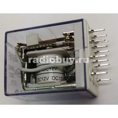 Реле HLS-4453(18F)-3 (DC12V-5A-4C), 27,7x21,5x35, контакты под колодку