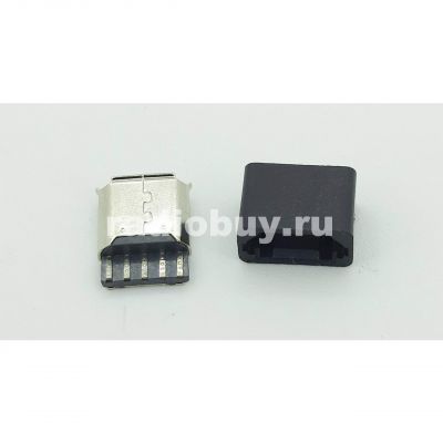 Гнездо microUSB, 8pin, на провод