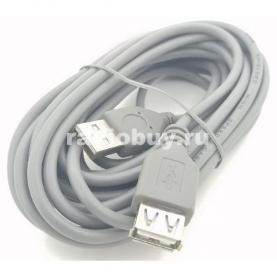 Кабель USB A - USB A [вилка - розетка, 5м]
