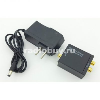 Адаптер аудио Toslink, оптический вход), 2RCA [розетка]