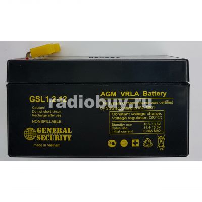Аккумулятор 12V, 1,2Ah GS