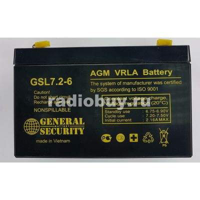 Аккумулятор 6V, 7,0Ah GS