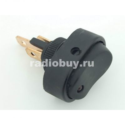 Переключатель ASW-20D 12V, красный глазок