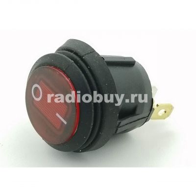 Переключатель IRS-101E-8C, красный, с подсветкой (on-off)