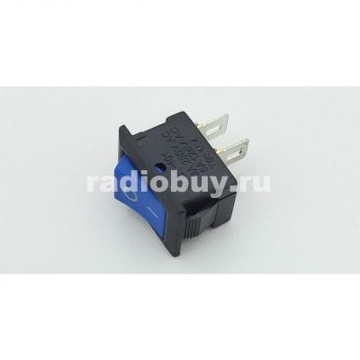 Микропереключатель SMRS-101-1C2 (KCD5-101), синий, без подсветки (on-off)