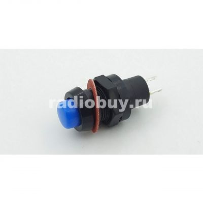 Кнопка DS-211, синяя, с фиксацией на замыкание