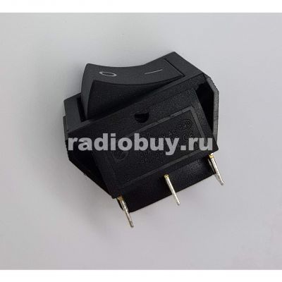 Переключатель RS-202-1C (KCD2), черный (2on-on)