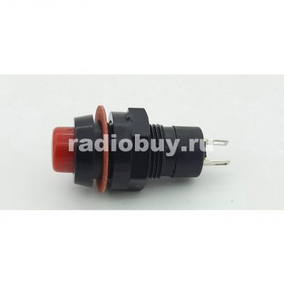 Кнопка DS-213, красная, без фиксации на замыкание