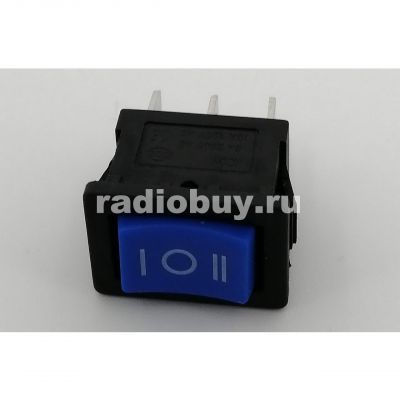Минипереключатель MRS-103A (KCD1-103-2), синий, на 3 положения(on-off-on)