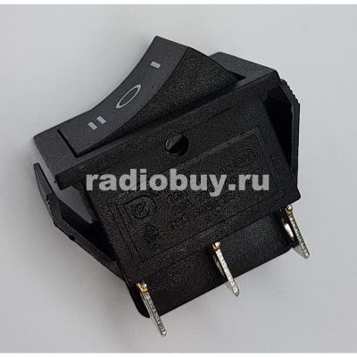 Переключатель RS-203-1(KCD2-203-3), черный, на 3 положения (2on-off-on)