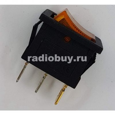 Минипереключатель MIRS-101-2C/D (KCD1-101N), красный, с подсветкой