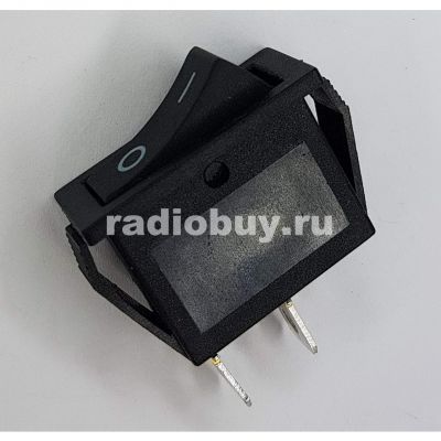 Переключатель RS-101-1C, чёрный, без подсветки (on-off)