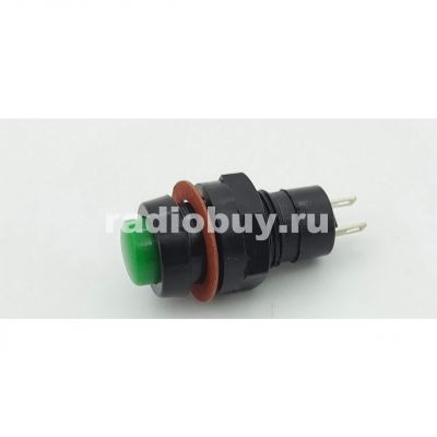 Кнопка DS-211, зелёная, с фиксацией на замыкание