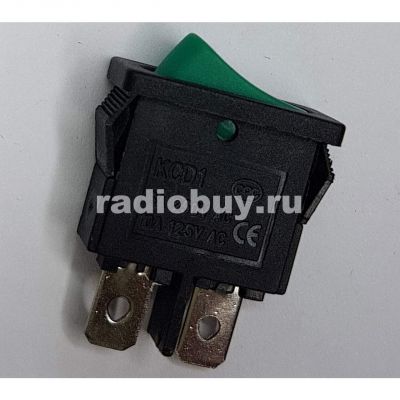 Минипереключатель MRS-101-5 (KCD2-401), жёлтый, без подсветки (on-off)