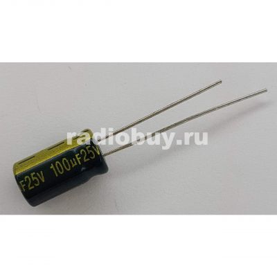 100mf x 25V, (6,3x11), 105°, Jamicon WL