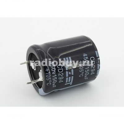 150mf x 450V, (25x30), 105°, ELZET