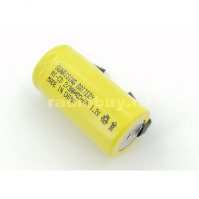Аккумулятор Sunrising 2/3 AA, 400mAh, с лепестками