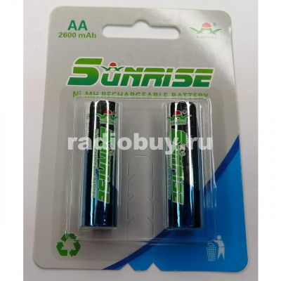 Аккумулятор Sunrising Ni-Mh AA, 1.2V, 2600mAh