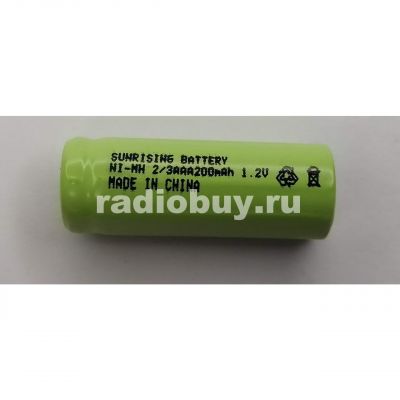 Аккумулятор Sunrising Ni-Mh 2/3SC AAA, 200mAh