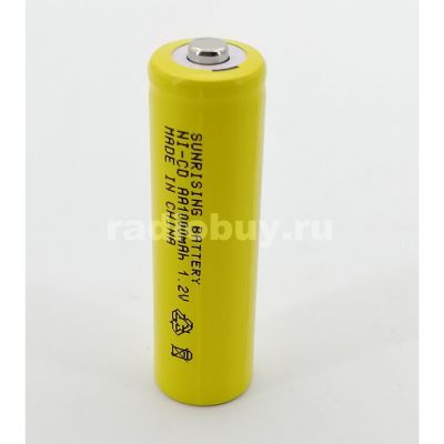 Аккумулятор Sunrising Ni-Cd АА, 1000mAh, с наконечником