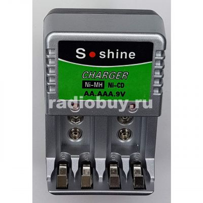 Зарядное устройство Soshine, для 4-х аккумуляторов Ni-Mh AA/AAA/+2 кроны