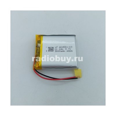 Аккумулятор 994751, 3,7V, 3000mAh, Li-pol