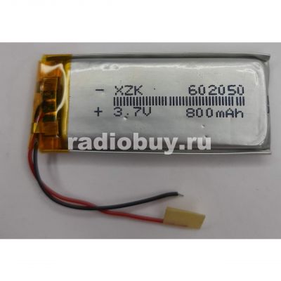 Аккумулятор 602050, 3,7V, 600mAh, Li-pol
