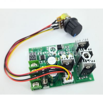 Регулятор скорости двигателя DC6-60В, 1200W, с дисплеем